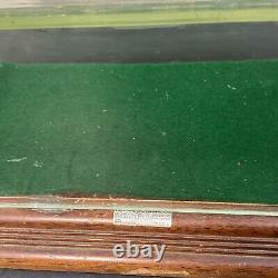 Small Antique Wood Glass Store Display Case Showcase Box