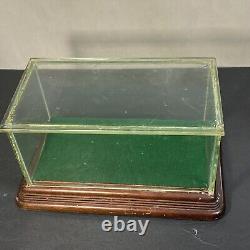 Small Antique Wood Glass Store Display Case Showcase Box