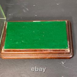 Small Antique Wood Glass Store Display Case Showcase Box