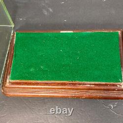 Small Antique Wood Glass Store Display Case Showcase Box