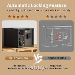 Smart Gun Safe for Multiple Pistols Automatic Lock Safe Box with LCD Displa