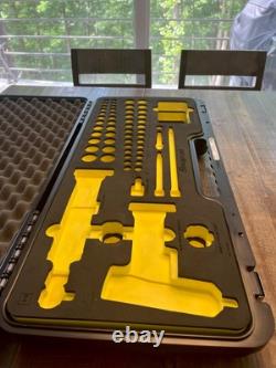 Snap-On Hi-Viz YELLOW CASE & FOAM ONLY 62pc Cordless Impact Kit STORAGE Display