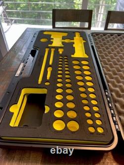 Snap-On Hi-Viz YELLOW CASE & FOAM ONLY 62pc Cordless Impact Kit STORAGE Display