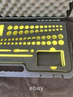 Snap-On Hi-Viz YELLOW CASE & FOAM ONLY 62pc Cordless Impact Kit STORAGE Display