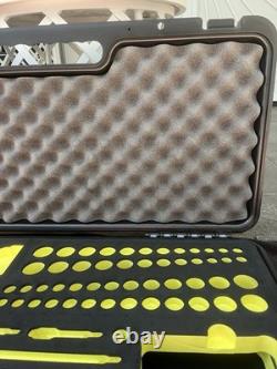 Snap-On Hi-Viz YELLOW CASE & FOAM ONLY 62pc Cordless Impact Kit STORAGE Display