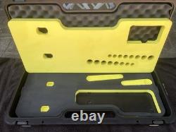 Snap-On Hi-Viz YELLOW CASE & FOAM ONLY 62pc Cordless Impact Kit STORAGE Display