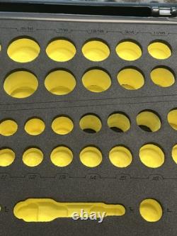 Snap-On Hi-Viz YELLOW CASE & FOAM ONLY 62pc Cordless Impact Kit STORAGE Display