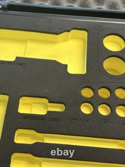 Snap-On Hi-Viz YELLOW CASE & FOAM ONLY 62pc Cordless Impact Kit STORAGE Display