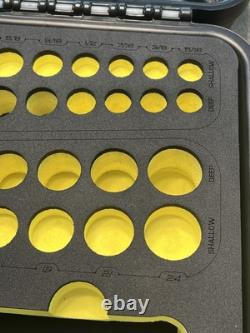 Snap-On Hi-Viz YELLOW CASE & FOAM ONLY 62pc Cordless Impact Kit STORAGE Display