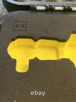 Snap-On Hi-Viz YELLOW CASE & FOAM ONLY 62pc Cordless Impact Kit STORAGE Display