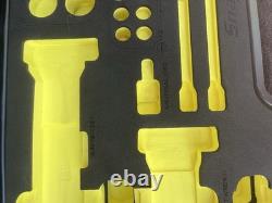 Snap-On Hi-Viz YELLOW CASE & FOAM ONLY 62pc Cordless Impact Kit STORAGE Display