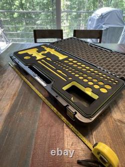 Snap-On Hi-Viz YELLOW CASE & FOAM ONLY 62pc Cordless Impact Kit STORAGE Display