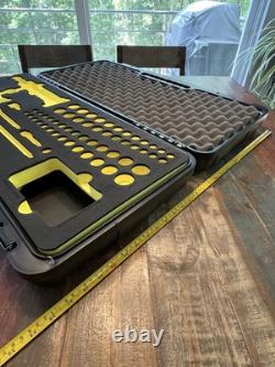 Snap-On Hi-Viz YELLOW CASE & FOAM ONLY 62pc Cordless Impact Kit STORAGE Display