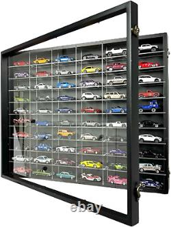 Spaceape Wall Mount Display Case for Hot Wheels, with Dust Resistant Door, Acryl