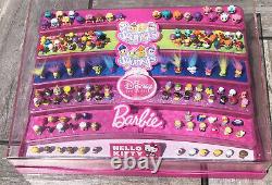 Squinkies Store Display Acrylic Case Lot Disney Princess Hello Kitty Barbie Doos