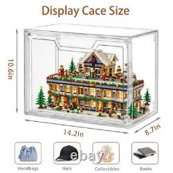 Stackable Storage Bins, Clear Acrylic Display Case, 9-Pack Acrylic Boxes with