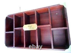 Steiff Vintage Wooden Shelf Wall Display Case for Bear Store/Home 22.5x13x4.25