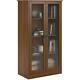 Storage Cabinet Glass Doors Office Bookshelf Lawyer Shelves Closed Display Case