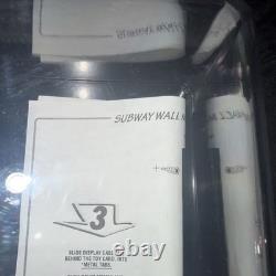 Subway Wall Mount Toy Card Display Case 16x14x4 OPEN BOX Metal/Fiberglass