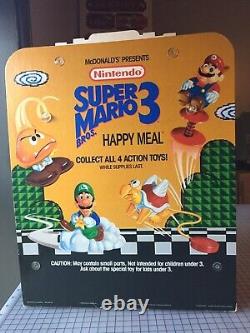 Super Mario Bros 3 McDonalds Happy Meal Store Display Case 1990 Nintendo SMB NES