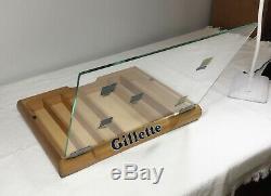 Super Nice Vintage Gillette NOS Store Display Case