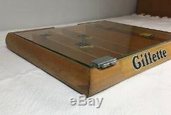 Super Nice Vintage Gillette NOS Store Display Case