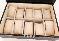 Superb / Quality 2 Drawer 20 Compartment Skeleton Top Watch Storage Display Box