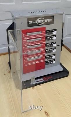 SureFire Gun ShowithStore Illuminated Rotating Display Case For Optics, Flashlight
