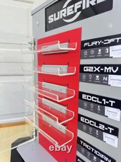 SureFire Gun ShowithStore Illuminated Rotating Display Case For Optics, Flashlight