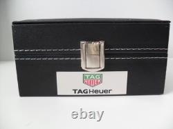 TAG Heuer 3 Piece Watch Box Display Storage Case Black With Accent Stitching