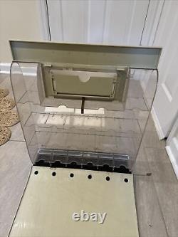 TIMEX Watch Vintage Countertop Store Display Case Holder Stand & CARDS 25x19.5