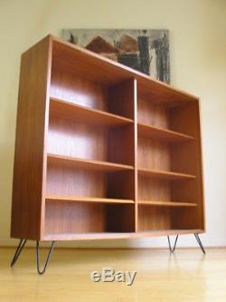 Teak Hundevad Bookcase Display Case Credenza Danish Modern Storage Mid Century