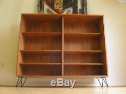 Teak Hundevad Bookcase Display Case Credenza Danish Modern Storage Mid Century