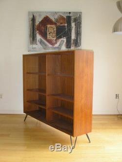 Teak Hundevad Bookcase Display Case Credenza Danish Modern Storage Mid Century