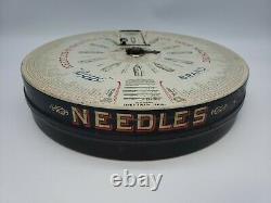 The Boye Needle Co Bobbin Shuttle Dispenser Counter Country Store Display Case