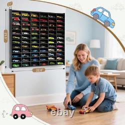 Toy Car Storage Display Case, 72 Slots Model Car Display Shelf for 1/64 Scale