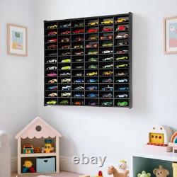 Toy Car Storage Display Case, 72 Slots Model Car Display Shelf for 1/64 Scale