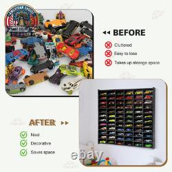 Toy Car Storage Display Case, 72 Slots Model Car Display Shelf for 1/64 Scale To