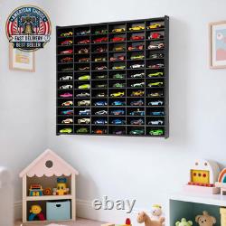 Toy Car Storage Display Case, 72 Slots Model Car Display Shelf for 1/64 Scale To