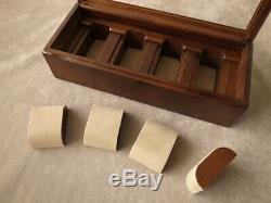 Toyooka Craft Wooden Alder Watch Case Box Display 4 Slot Storage sc114 From JP