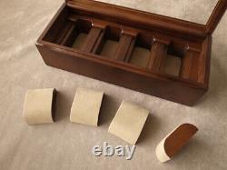 Toyooka Craft Wooden Alder Watch Case Box Display 4 collection Slot Storage NEW