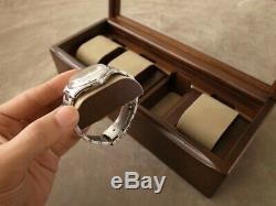 Toyooka Wooden Alder Watch Case Box Display 4 Collection Slot Storage SC114