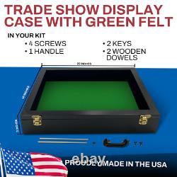 Trade Show Display Case Small Tabletop Card Display Case Jewellery Case Black