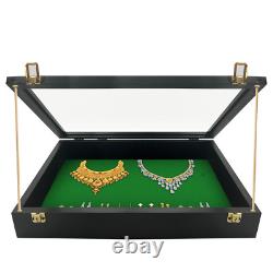 Trade Show Display Case Small Tabletop Card Display Case Jewellery Case Black