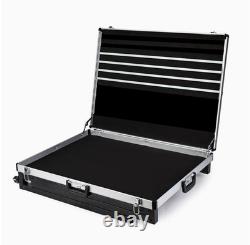 Trade Show Display Case for Cards 32 x 24Aluminum Portable Display with Wheels