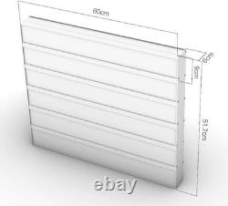 Train Display Case 24 HO N Car 1/64 Model Locomotive Wall Shelves White Cabinet