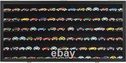 Train Display Case HO N Z Car 1/64 Model Toy Matchbox Black Wall Rack Cabinet
