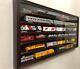 Train Display Case HO N Z Cars 1/64 Model Toy Matchbox Mahogany Wood US Cabinet