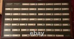 Train Display Case N Scale Black 7 Shelves Cabinet Railroad Car Locomotive Frame