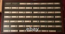 Train Display Case N Scale Cherry 7 Shelves Solid Wood Cabinet Railroad Car Rack